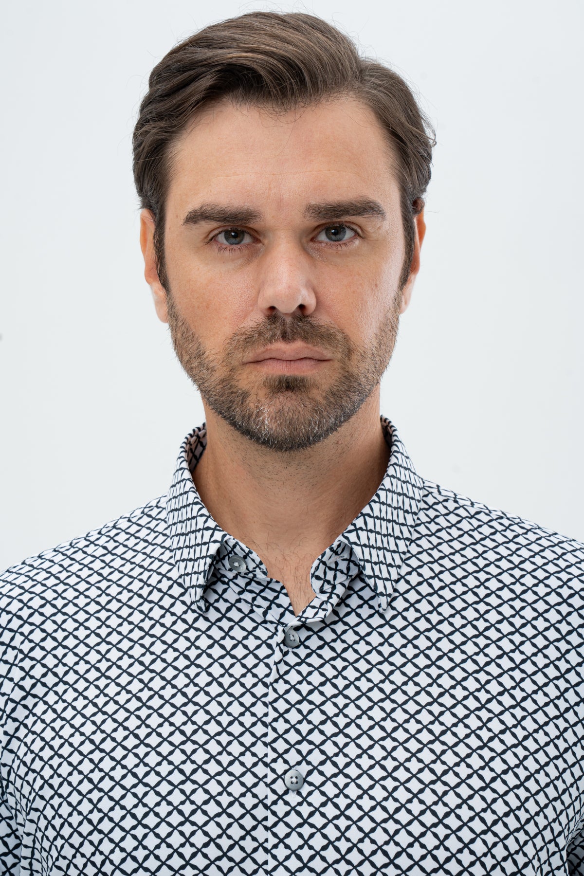 CAMASA SLIM FIT TWN - Alb