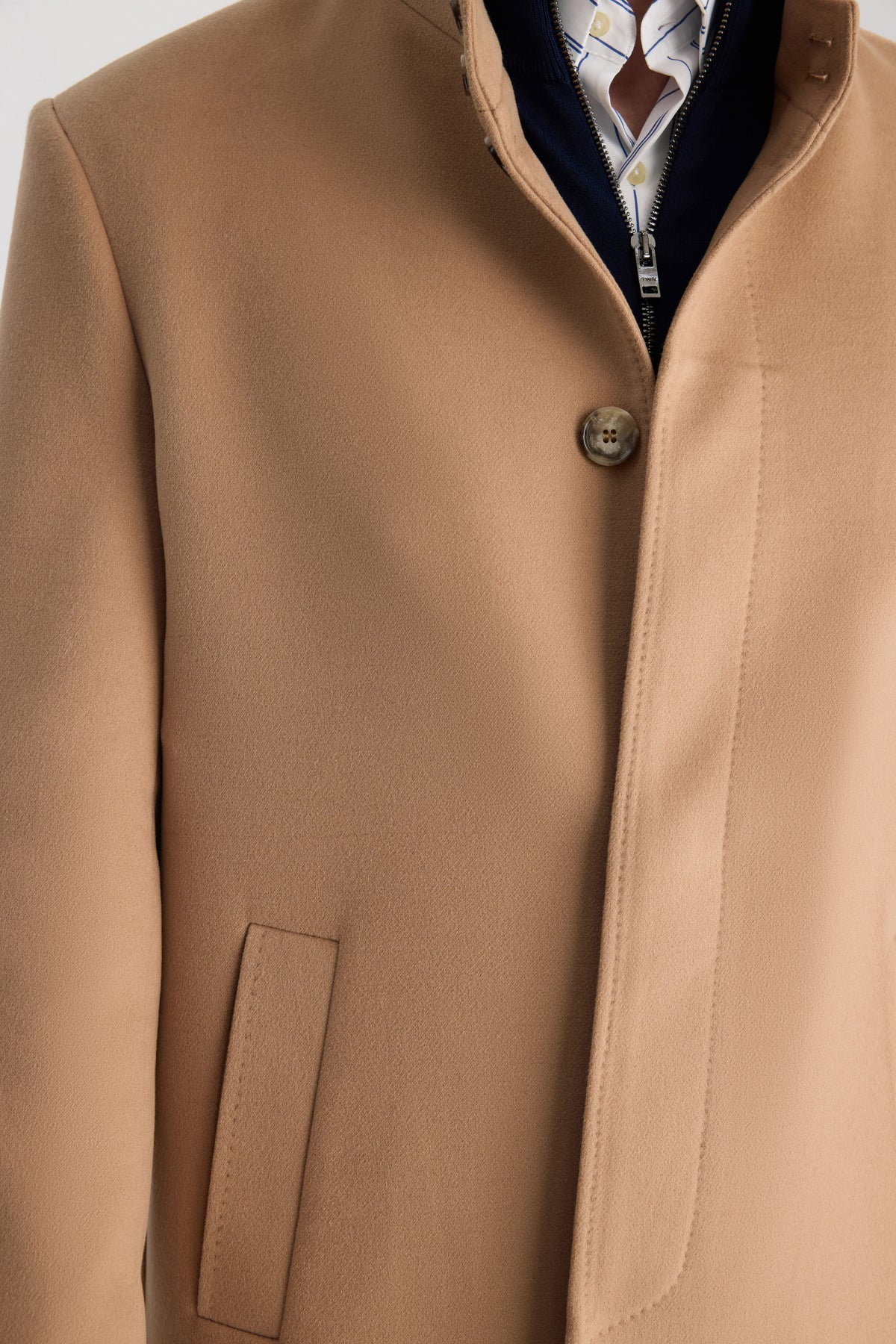 PALTON SLIM FIT TWN - Camel