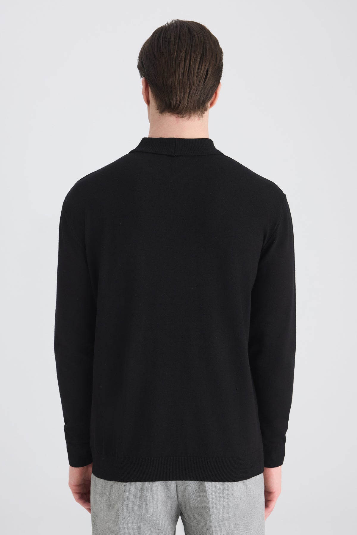 PULOVER SLIM FIT TWN - Negru