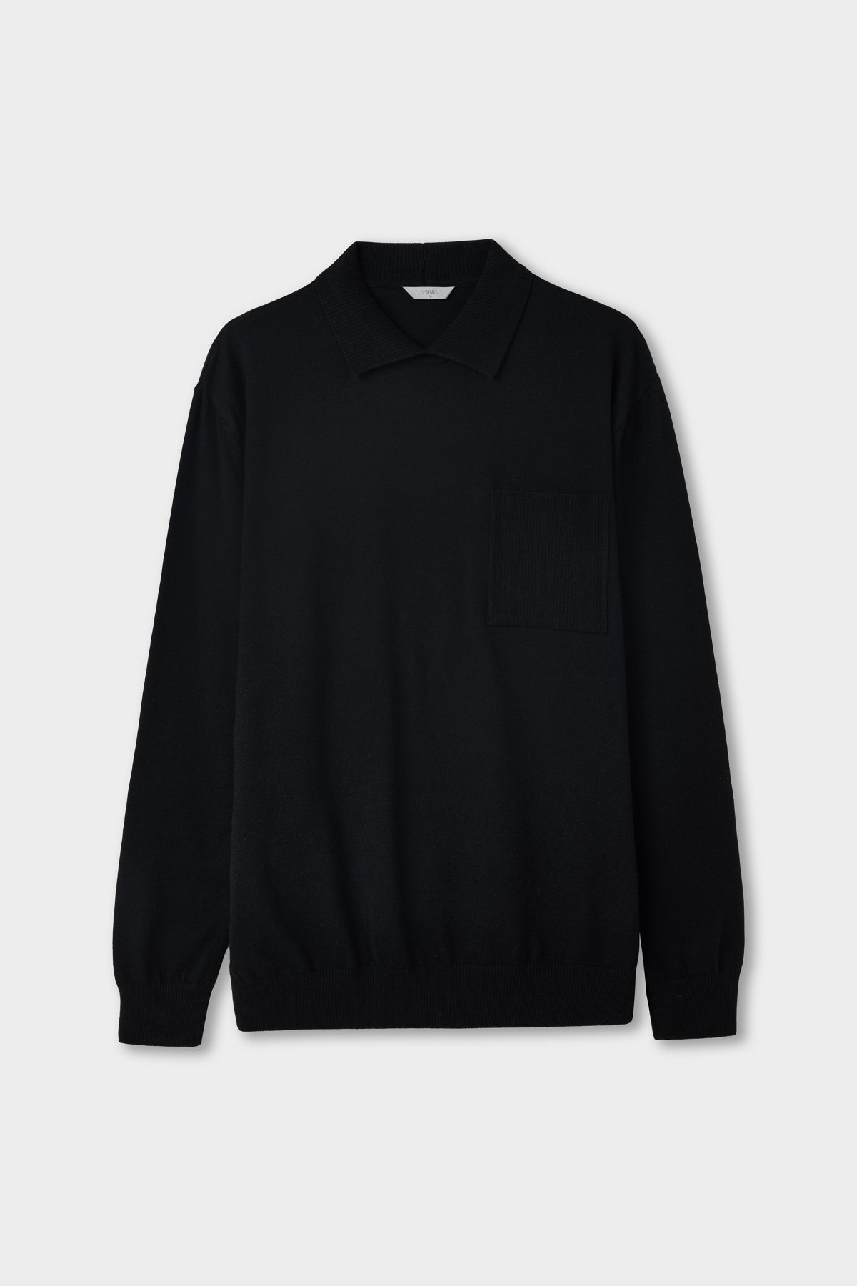 PULOVER SLIM FIT TWN - Negru