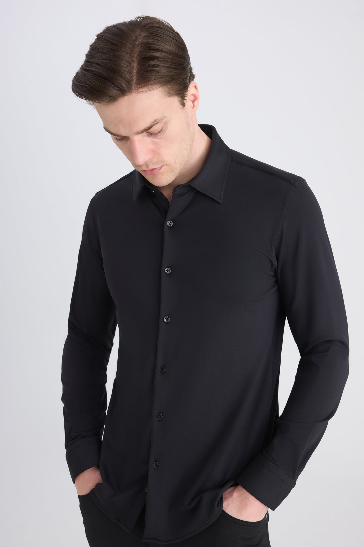 CAMASA SLIM FIT TWN - Negru