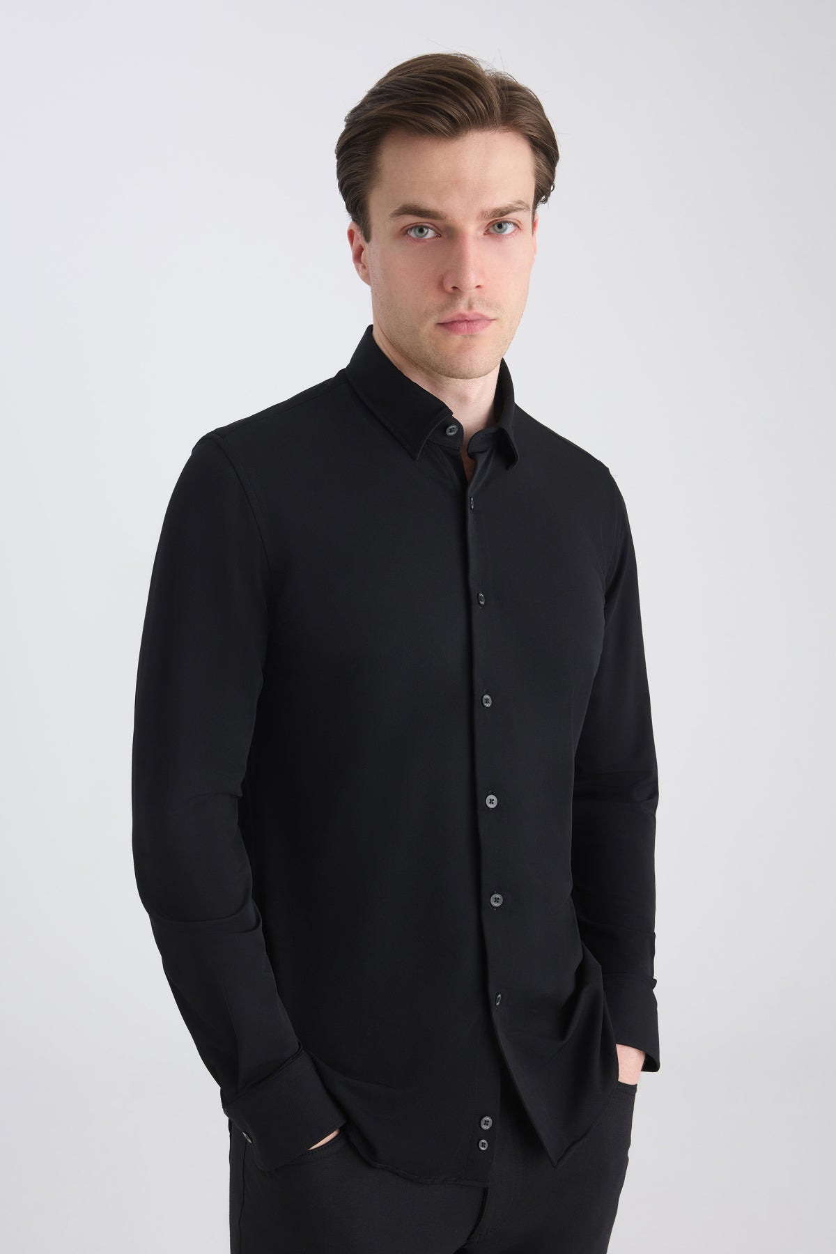 CAMASA SLIM FIT TWN - Negru