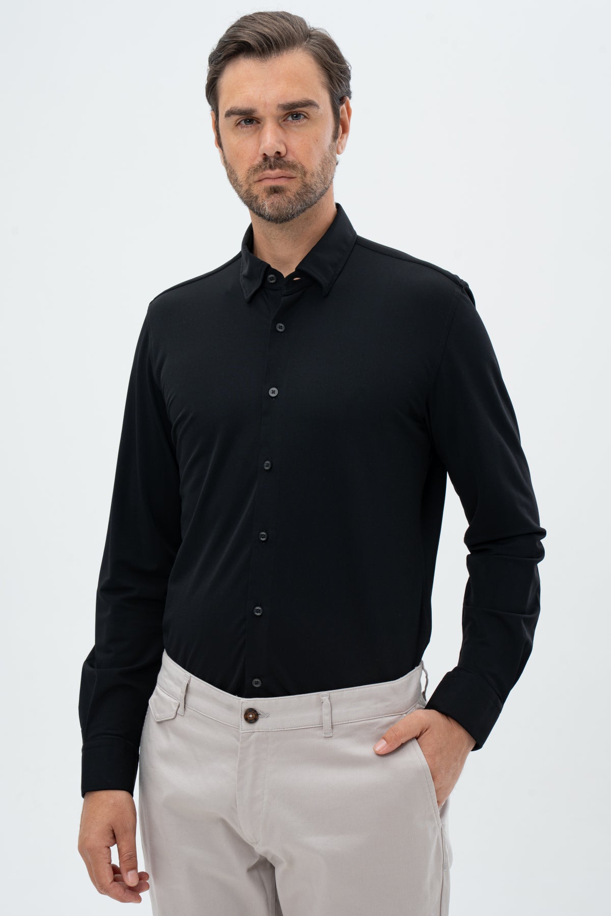 CAMASA SLIM FIT TWN - Negru