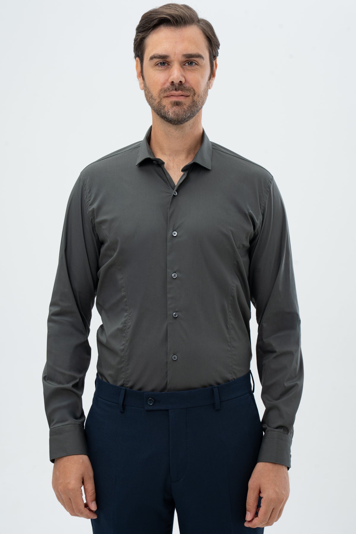 CAMASA SLIM FIT TWN - Verde