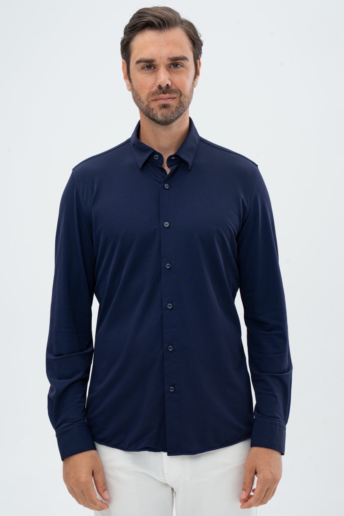 CAMASA SLIM FIT TWN - Bleumarin