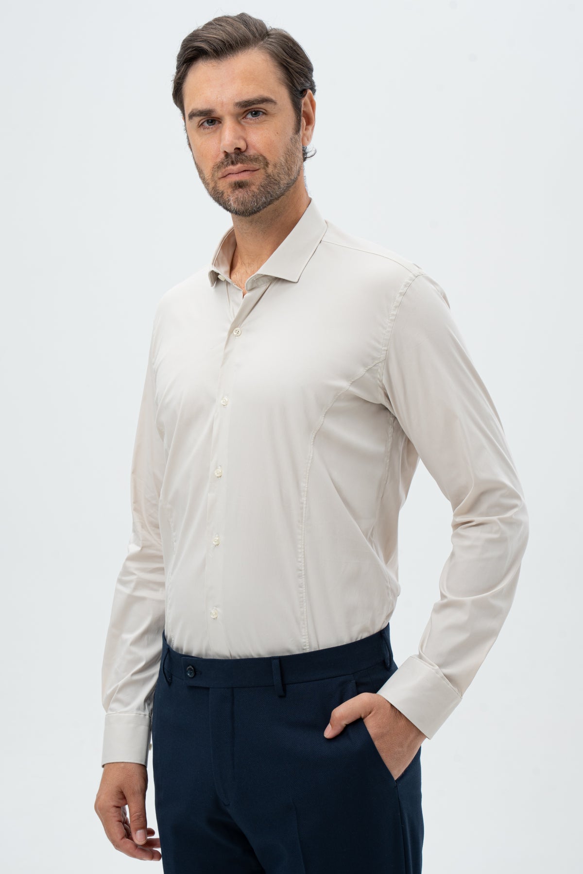 CAMASA SLIM FIT TWN - Bej