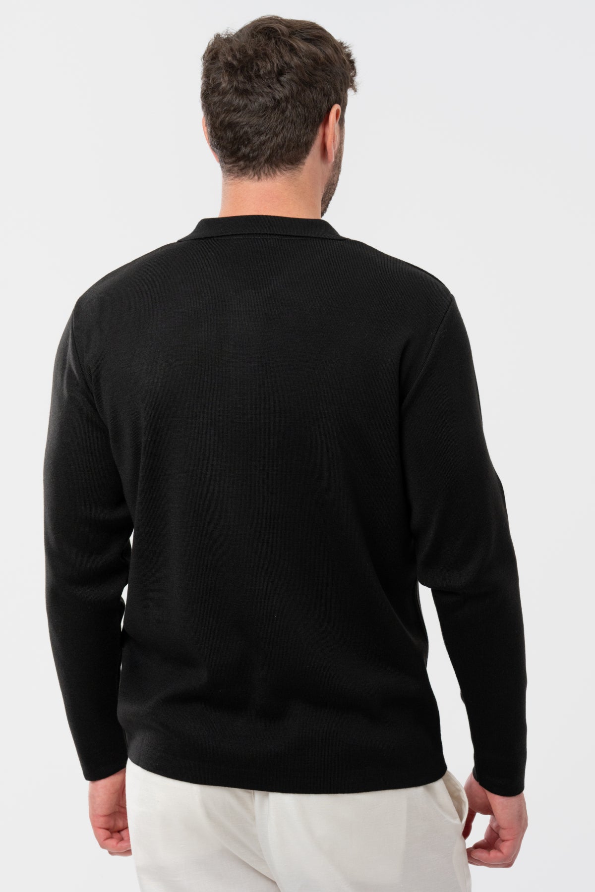 PULOVER SLIM FIT TWN - Negru