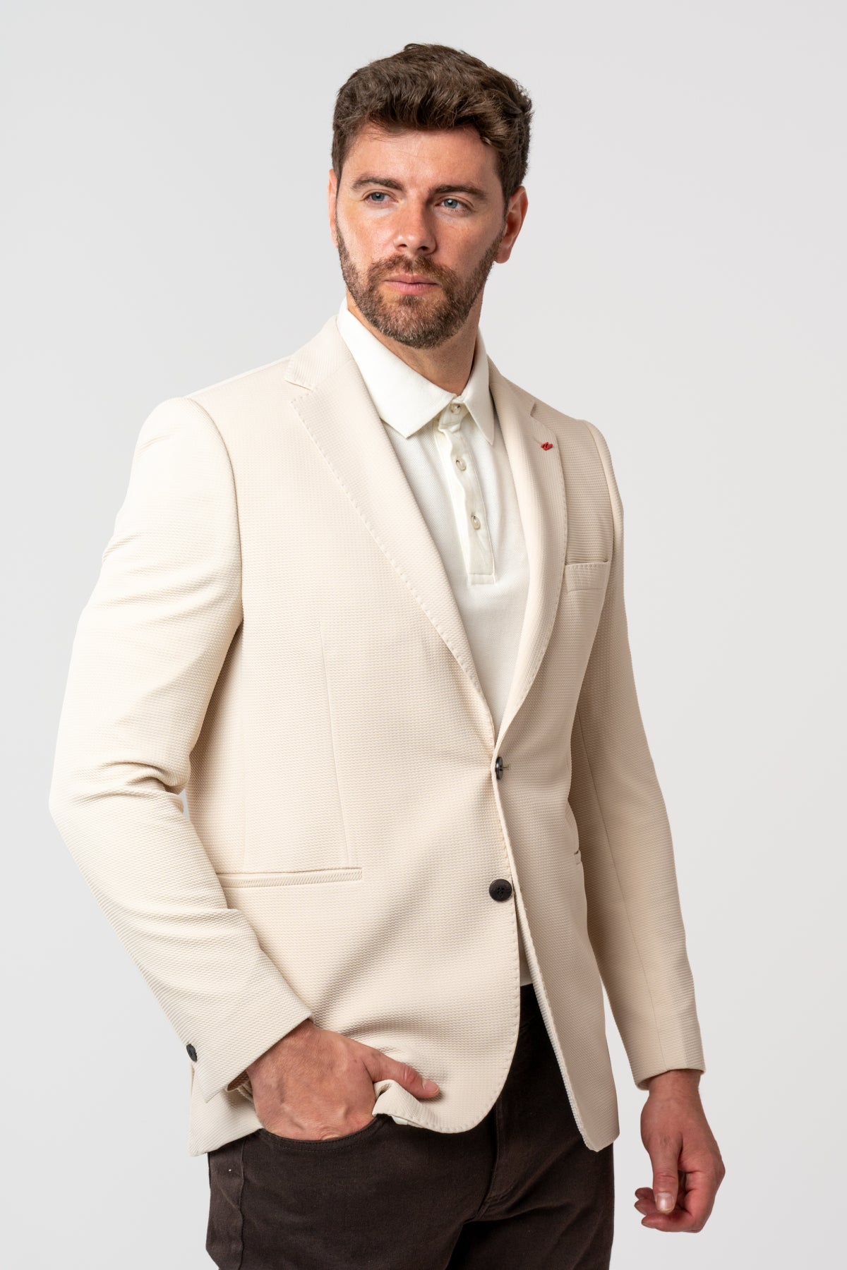 SACOU SLIM FIT TWN - Bej