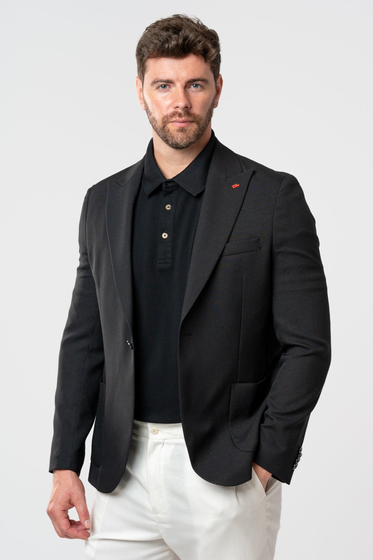 SACOU SLIM FIT TWN - Negru