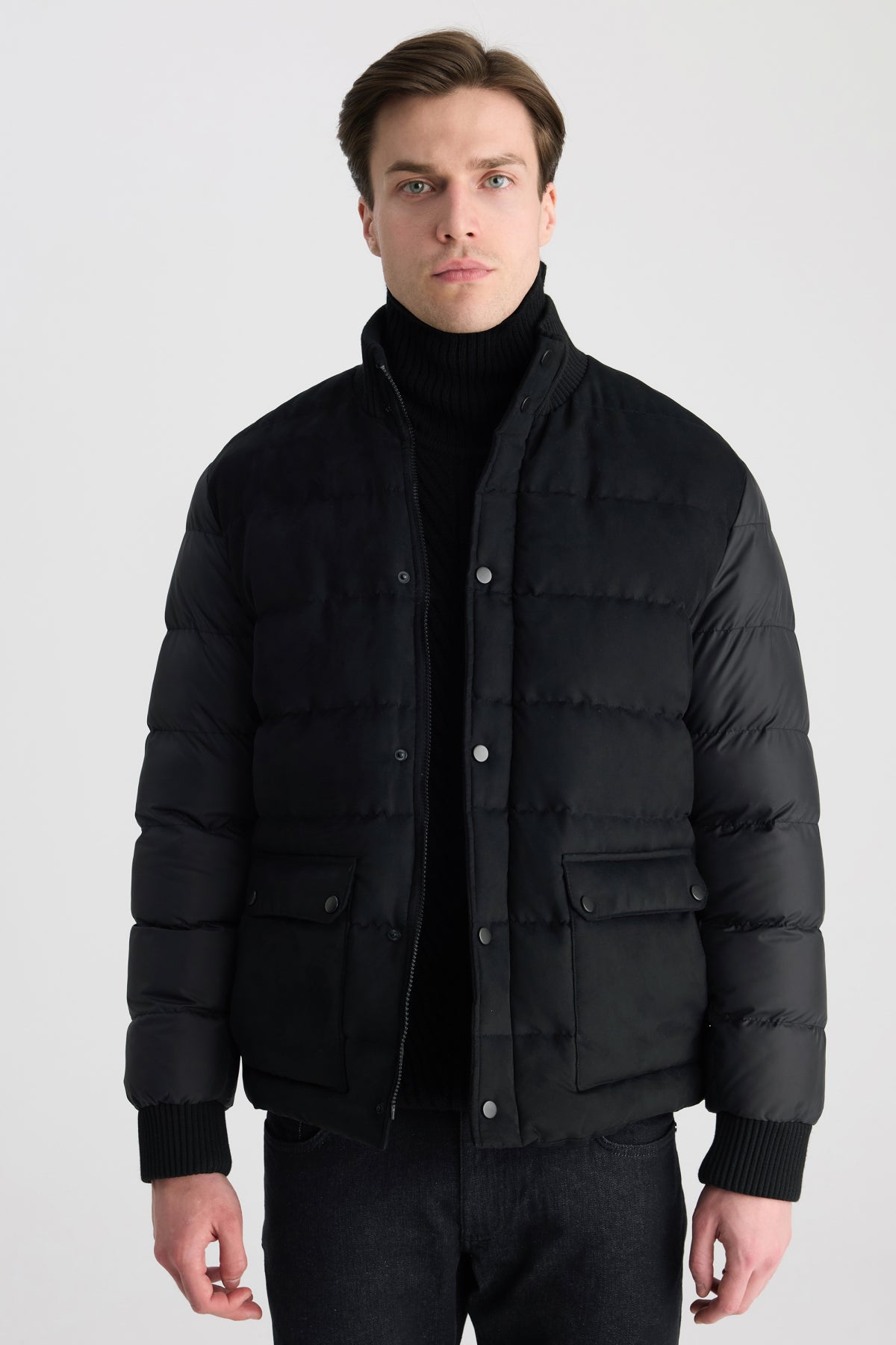 GEACA SLIM FIT TWN - Negru