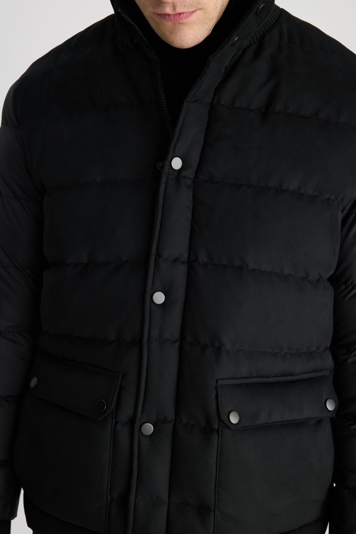 GEACA SLIM FIT TWN - Negru