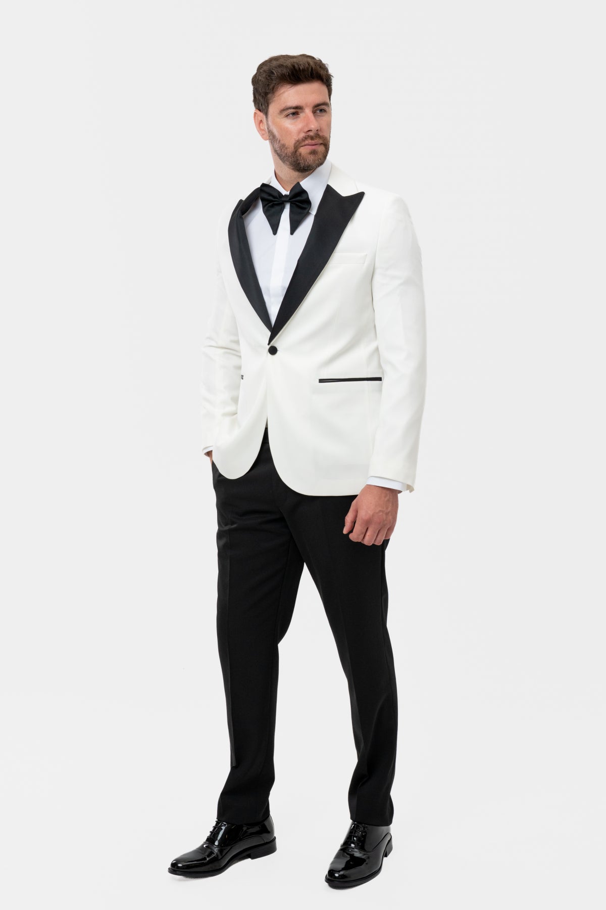 COSTUM CEREMONIE SLIM FIT TWN - Alb