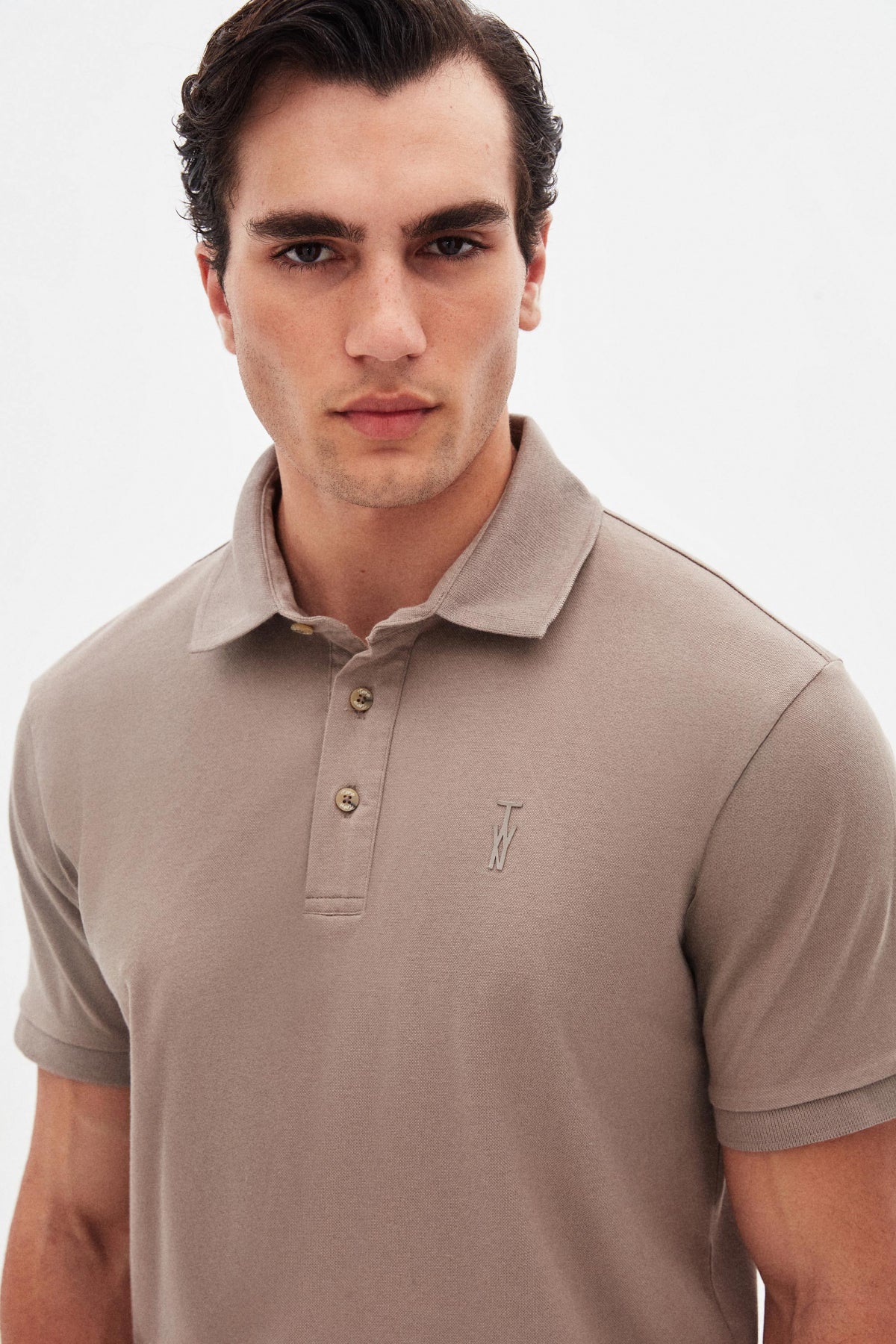 TRICOU SLIM FIT TWN - Bej