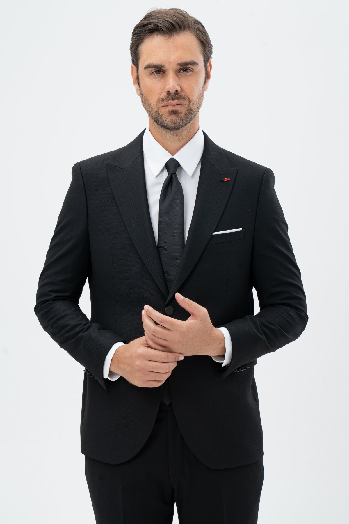 COSTUM SLIM FIT TWN - Negru