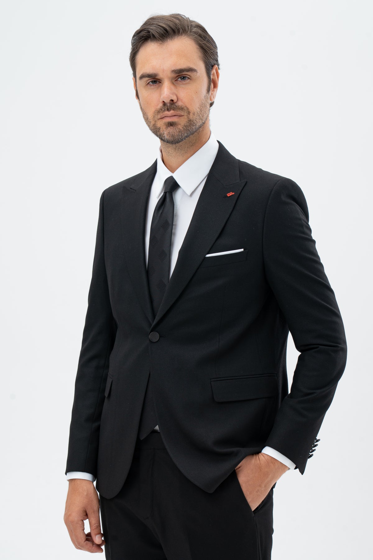 COSTUM SLIM FIT TWN - Negru