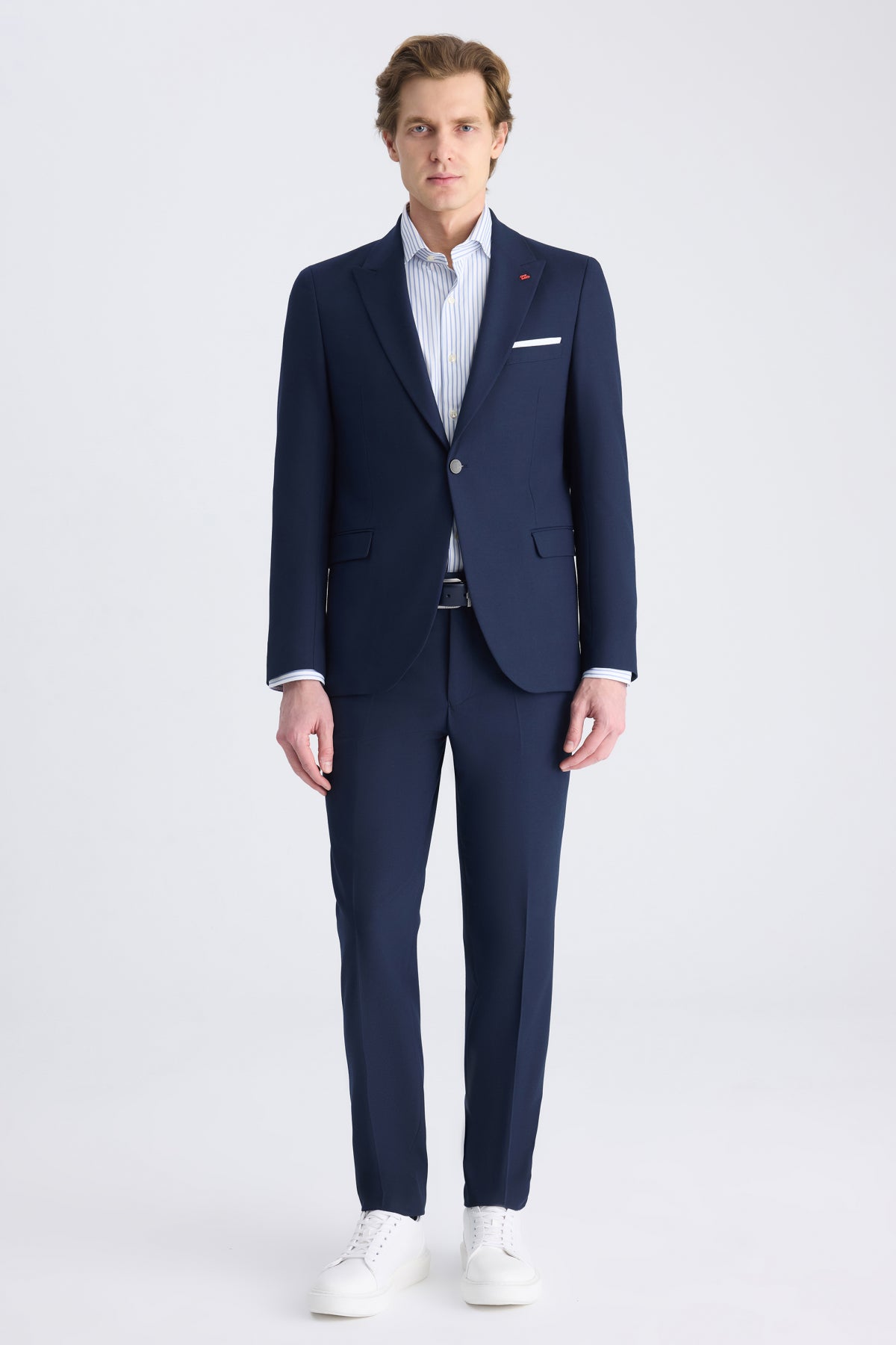COSTUM SLIM FIT TWN - Bleumarin