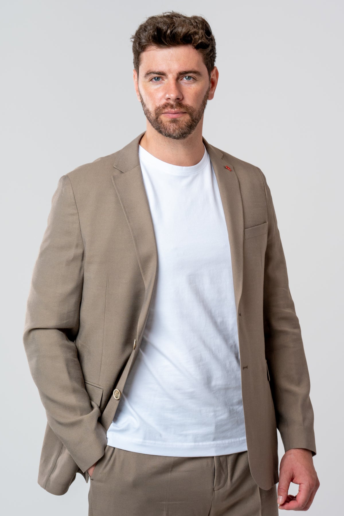 COSTUM SLIM FIT TWN - Bej