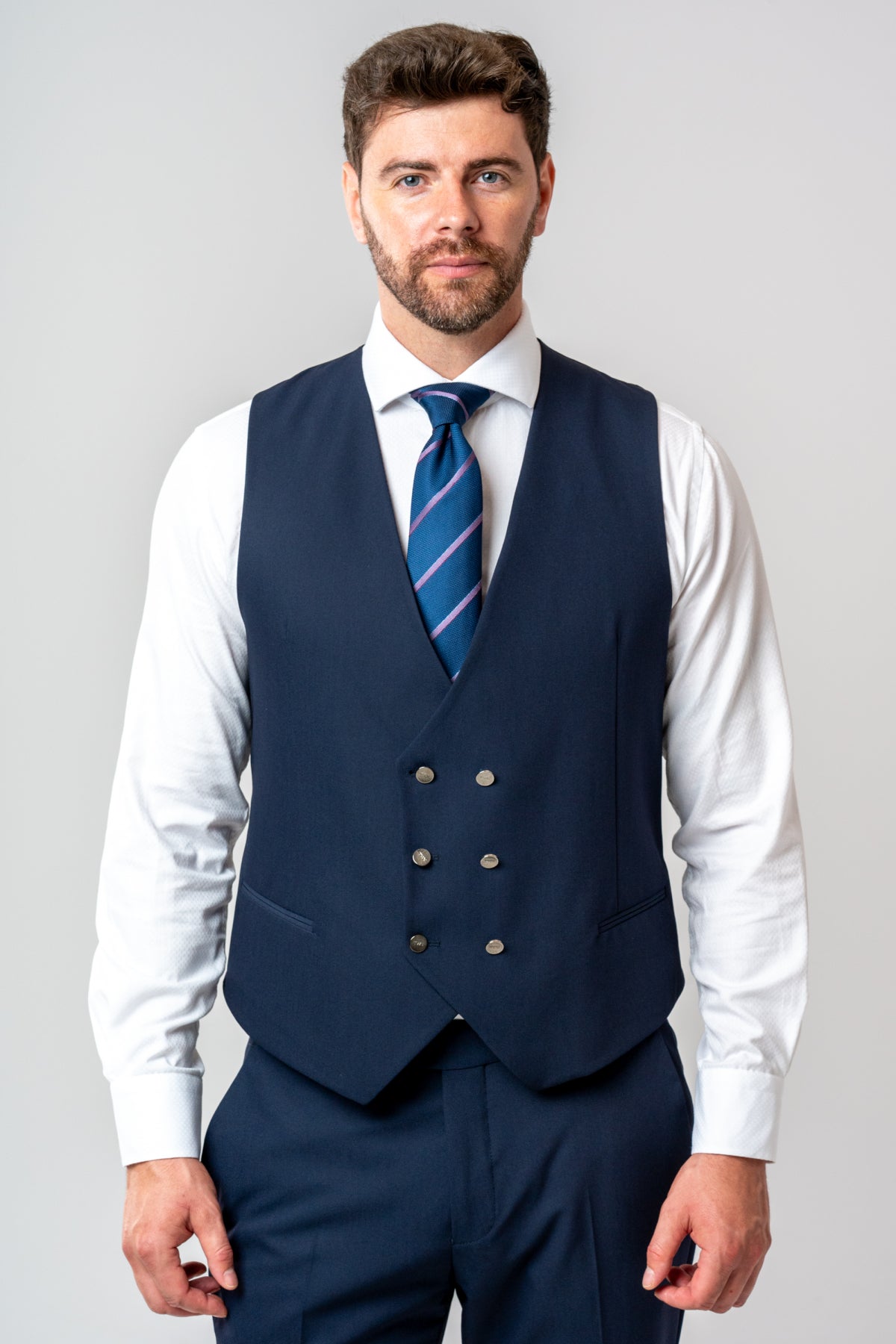 COSTUM CU VESTA SLIM FIT TWN - Bleumarin