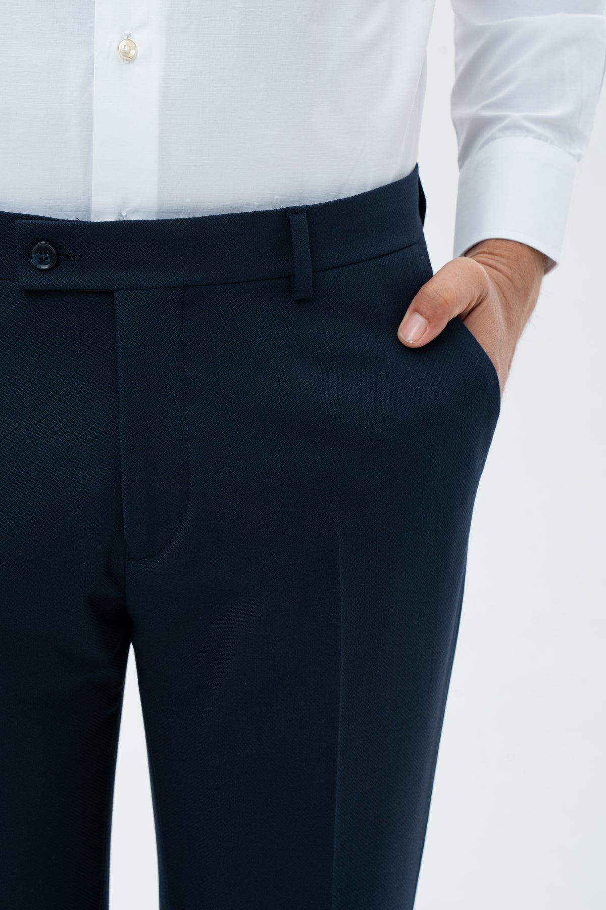 PANTALONI SLIM FIT TWN - Bleumarin