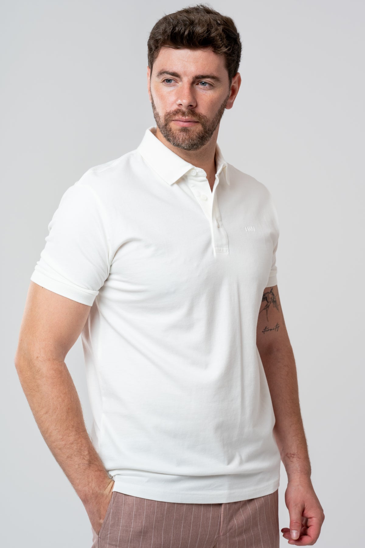TRICOU SLIM FIT TWN - Alb