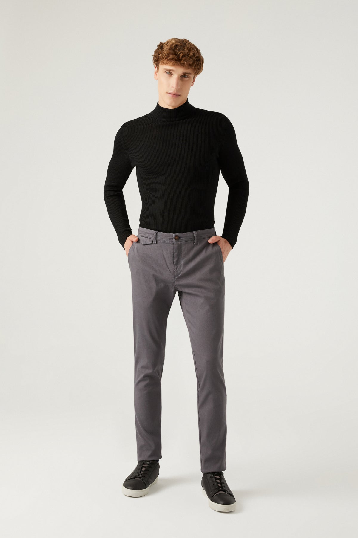 PANTALONI CHINO SLIM FIT TWN - Antracit