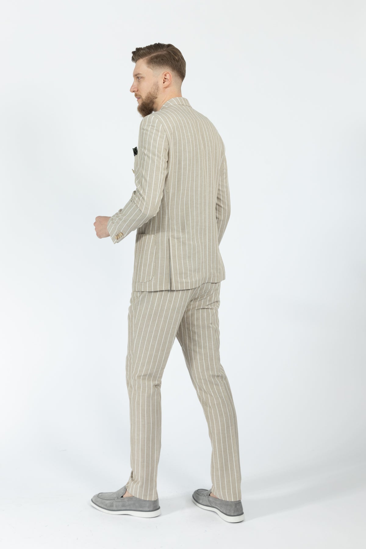 COSTUM SLIM FIT TWN - Bej
