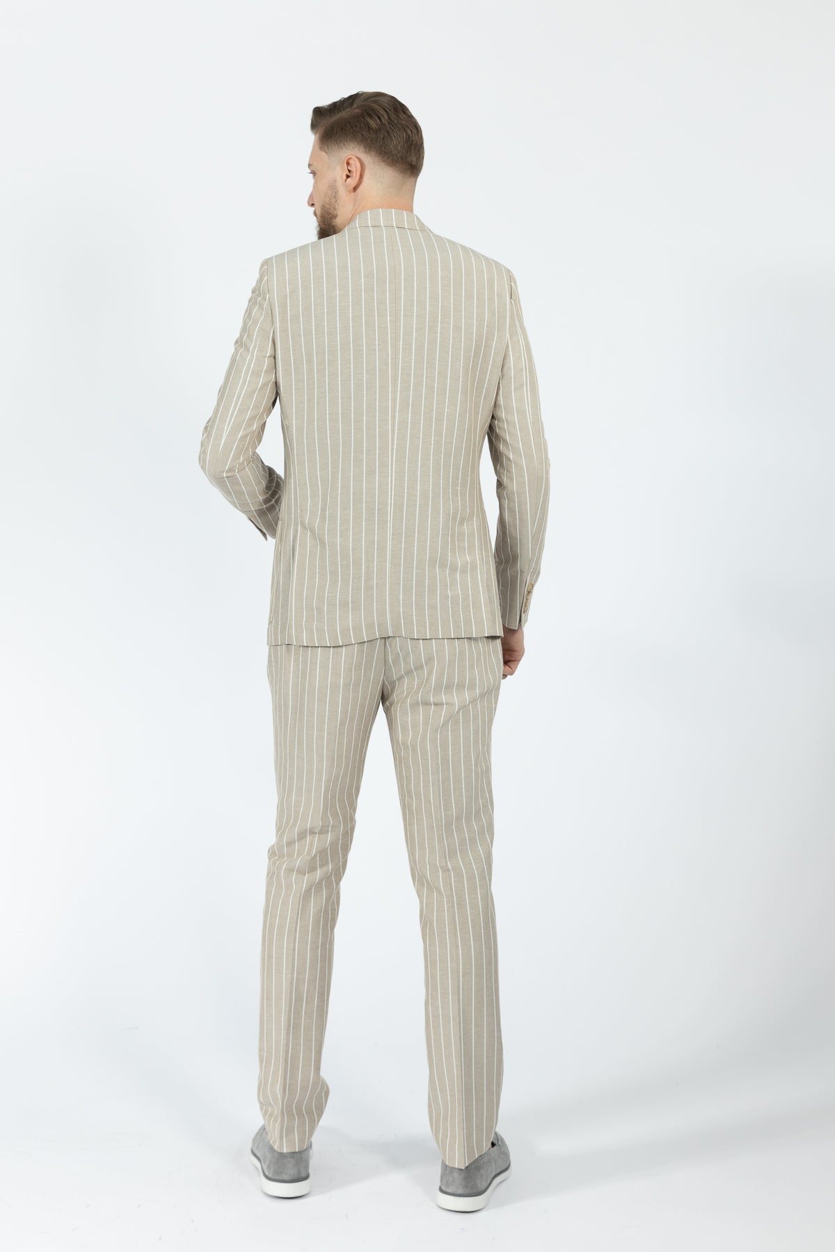 COSTUM SLIM FIT TWN - Bej