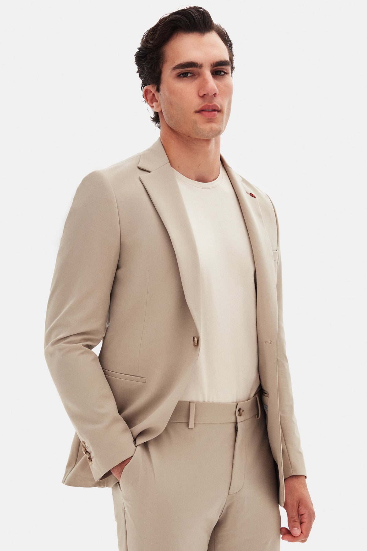 COSTUM CASUAL SLIM FIT TWN - Bej