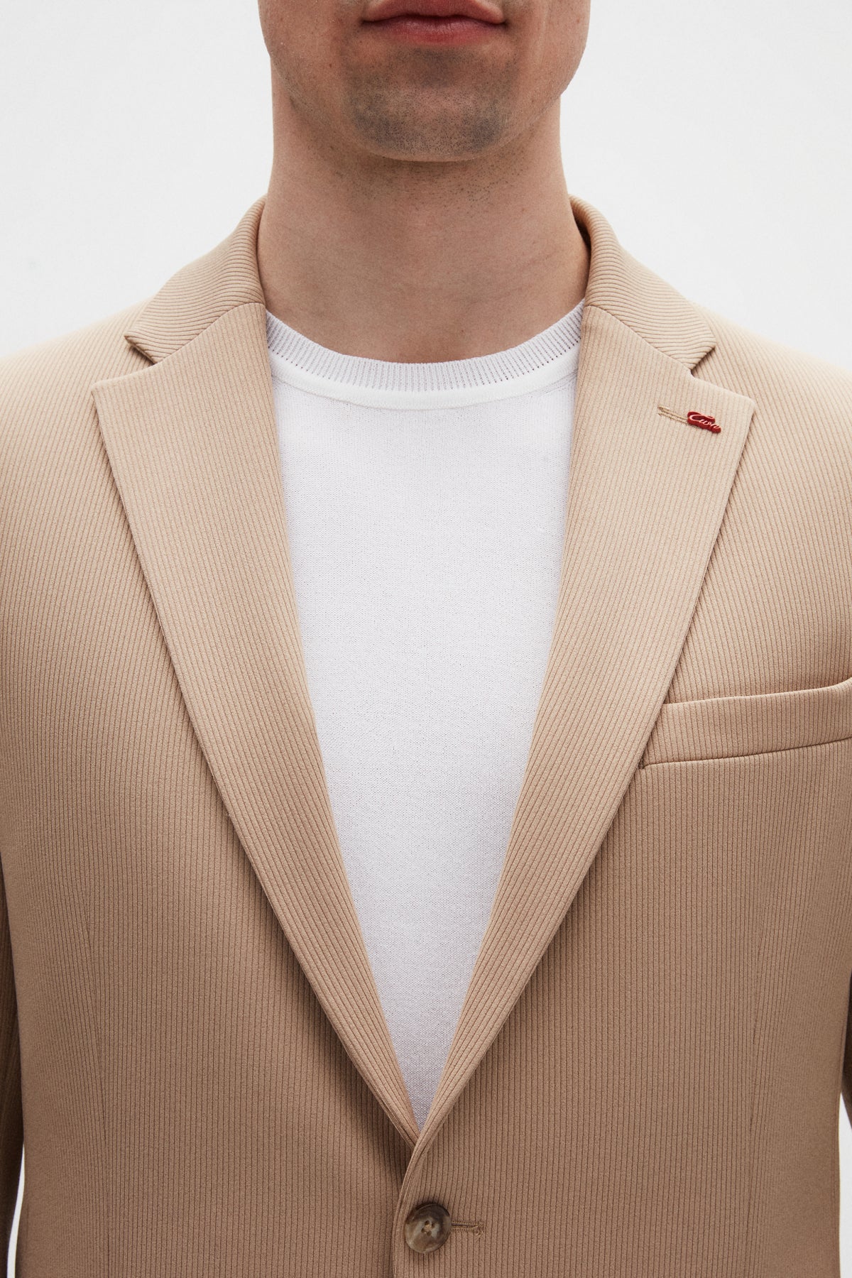 COSTUM TWN SLIM FIT  - Bej