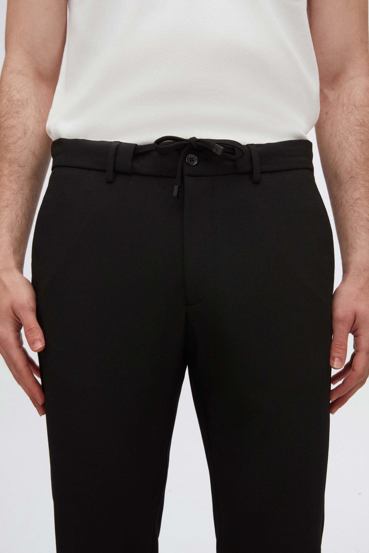 PANTALONI SLIM FIT TWN - Negru
