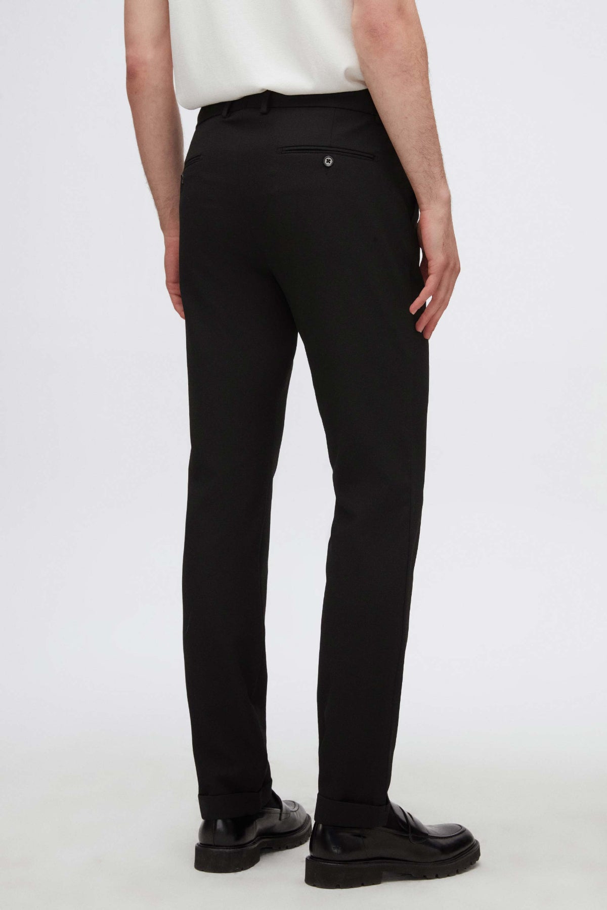 PANTALONI SLIM FIT TWN - Negru