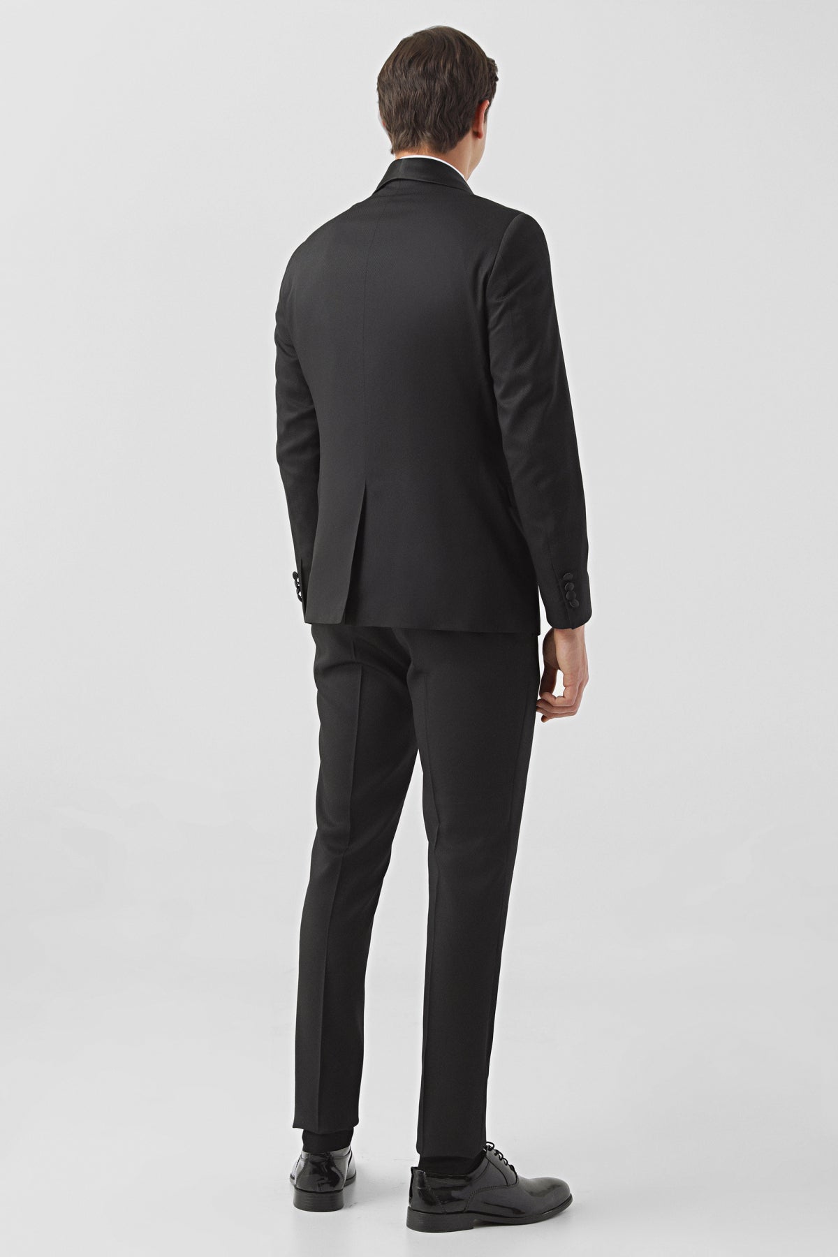 COSTUM CEREMONIE CU VESTA SLIM FIT TWN - Negru