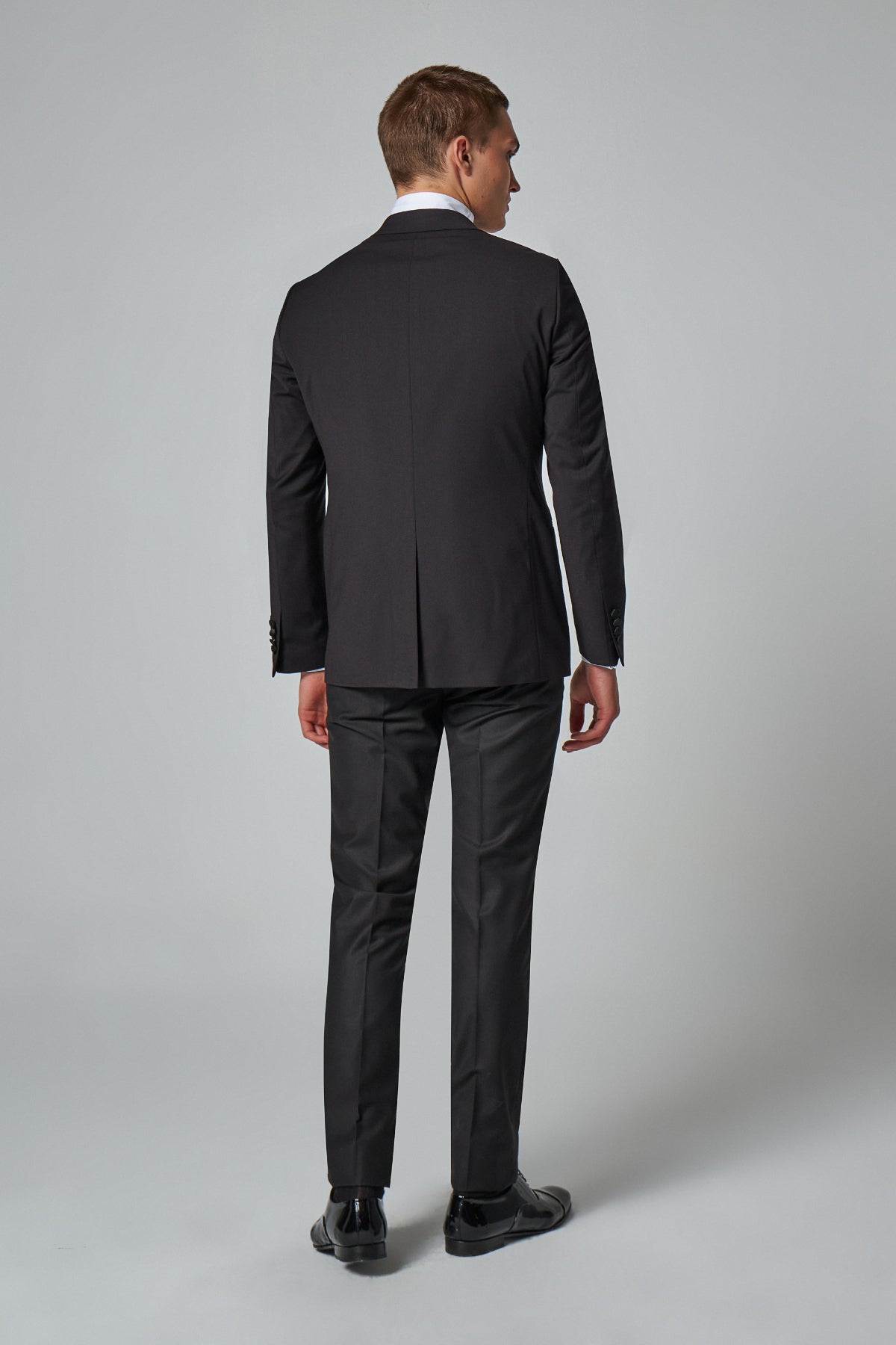 COSTUM CEREMONIE CU VESTA SLIM FIT TWN  - Negru