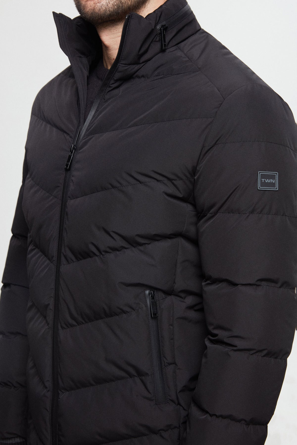 GEACA SLIM FIT TWN - Negru