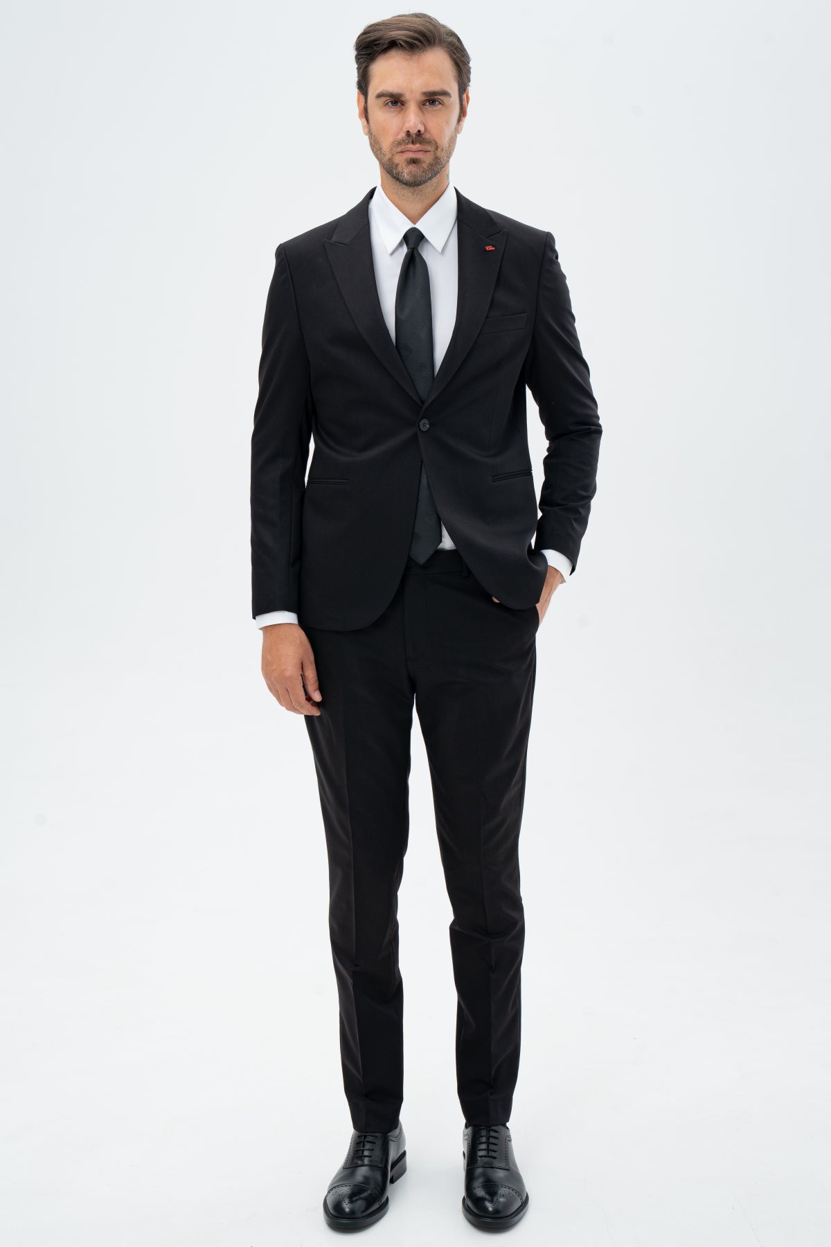 COSTUM SLIM FIT TWN - Negru