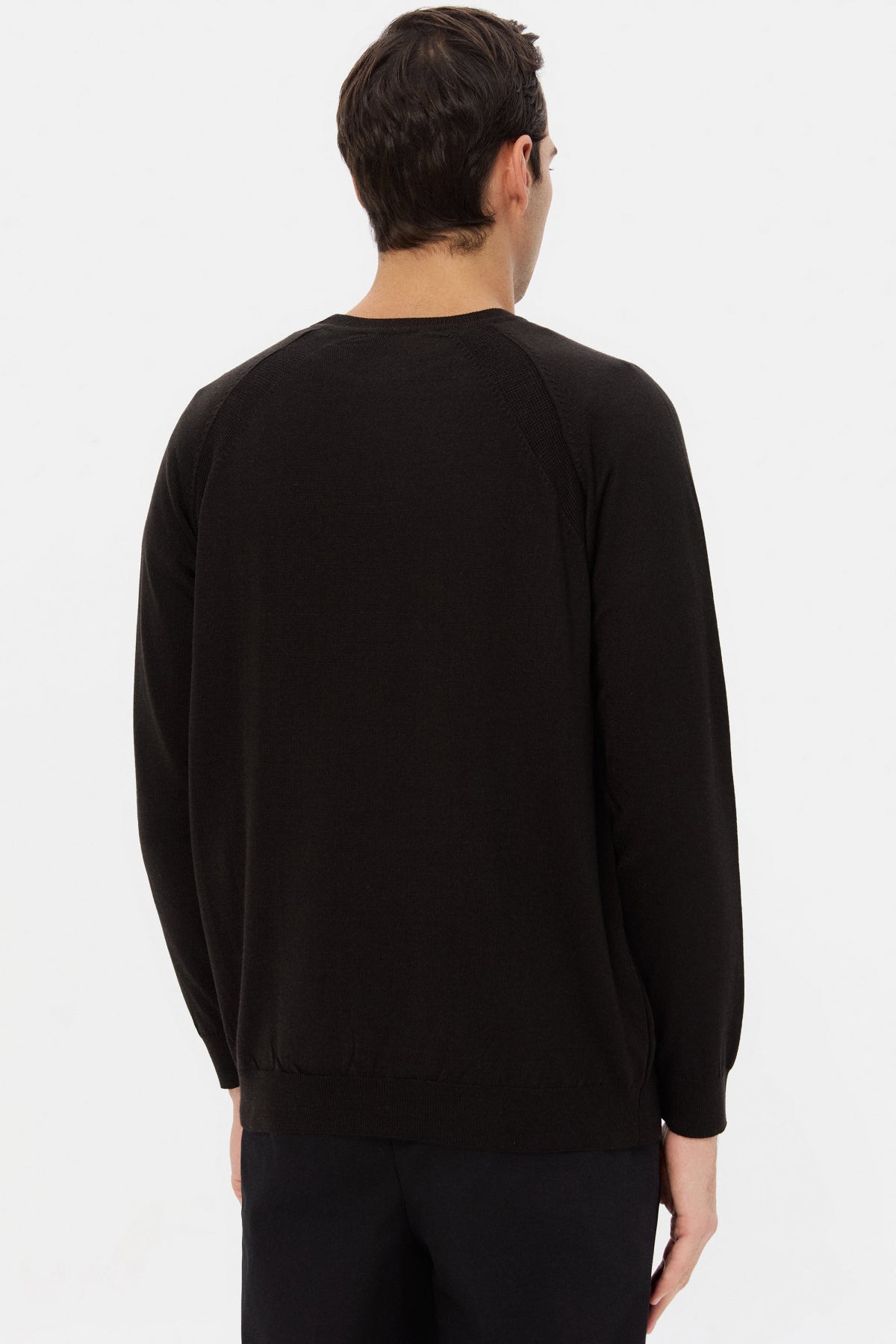 PULOVER SLIM FIT TWN - Negru