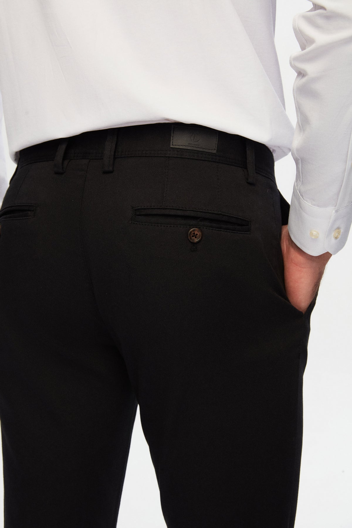 PANTALONI CHINO SLIM FIT TWN - Negru