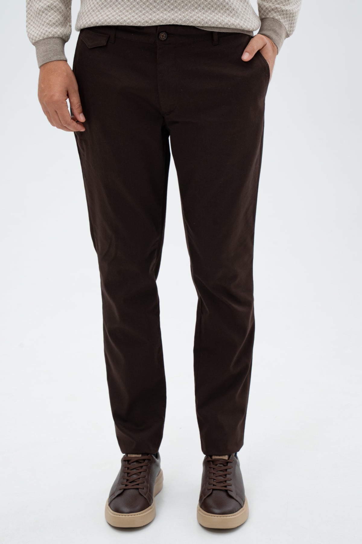 PANTALONI CHINO SLIM FIT TWN - Maro