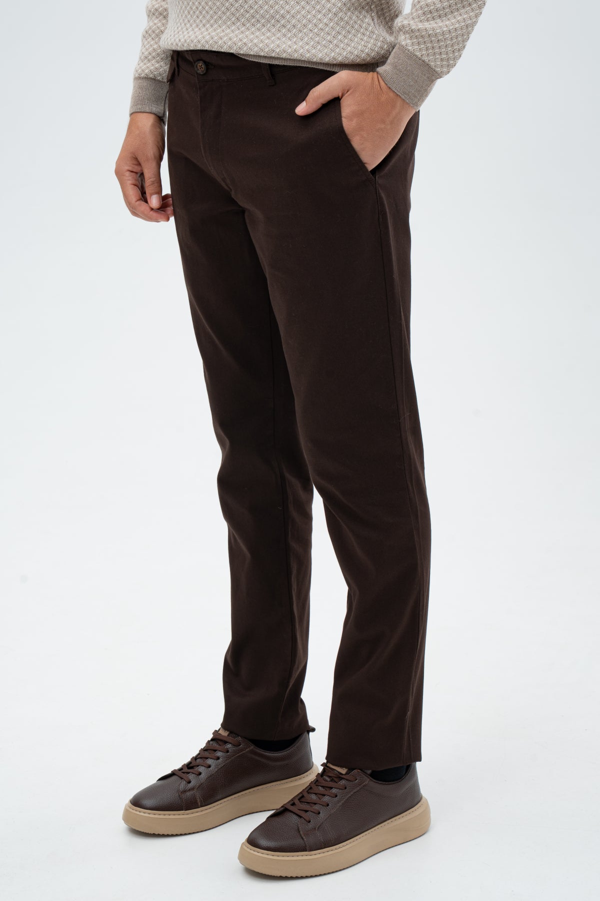 PANTALONI CHINO SLIM FIT TWN - Maro