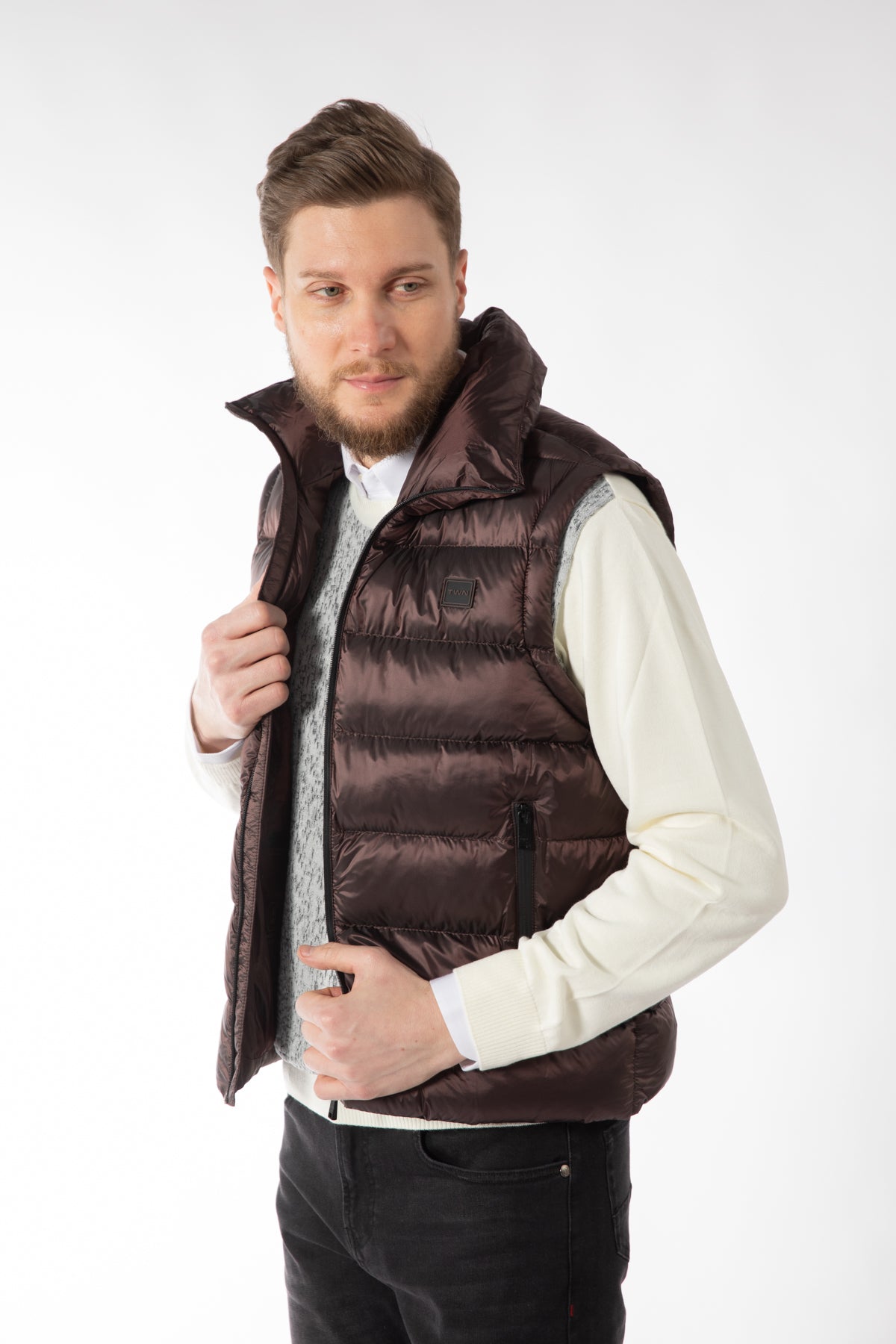 GEACA SLIM FIT TWN - Bordo