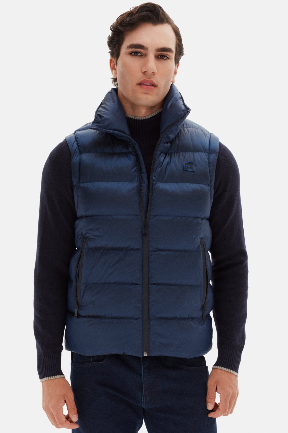 GEACA SLIM FIT TWN - Albastru