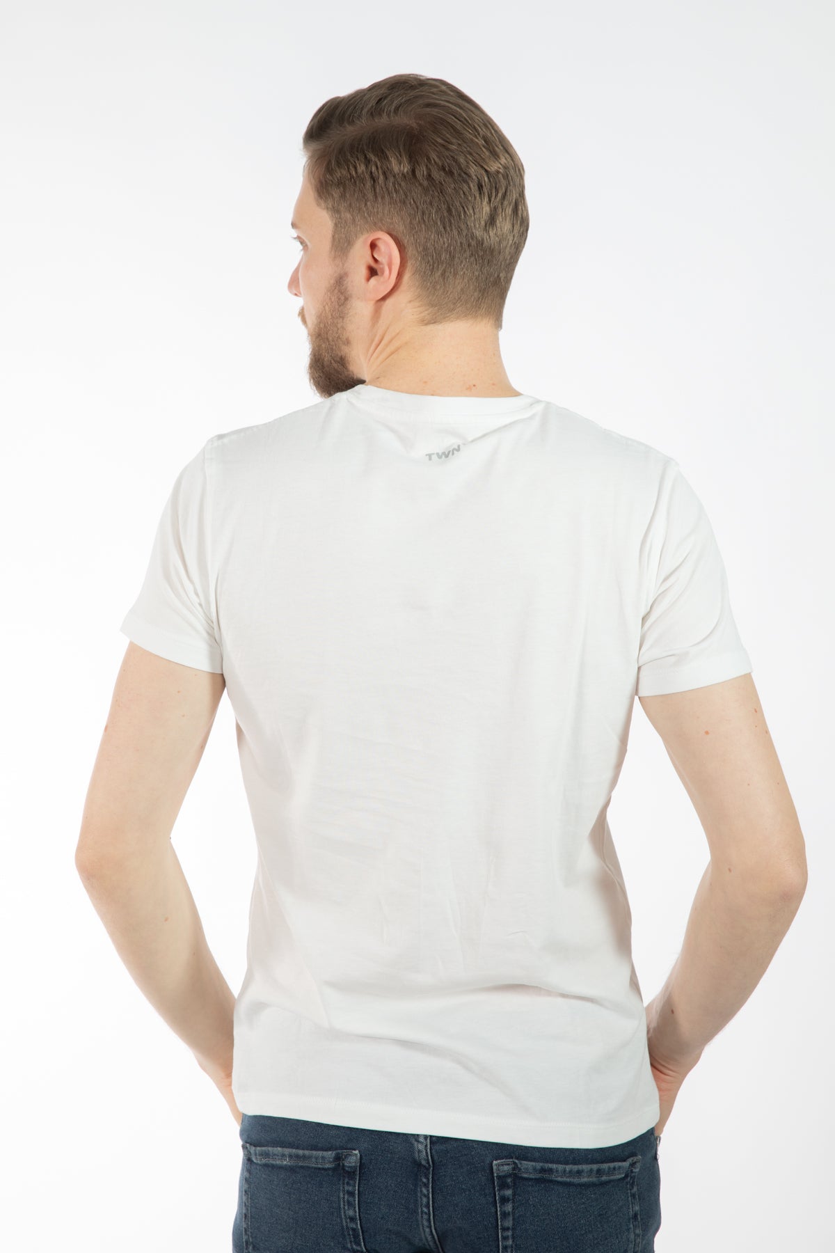 TRICOU SLIM FIT TWN - Ecru