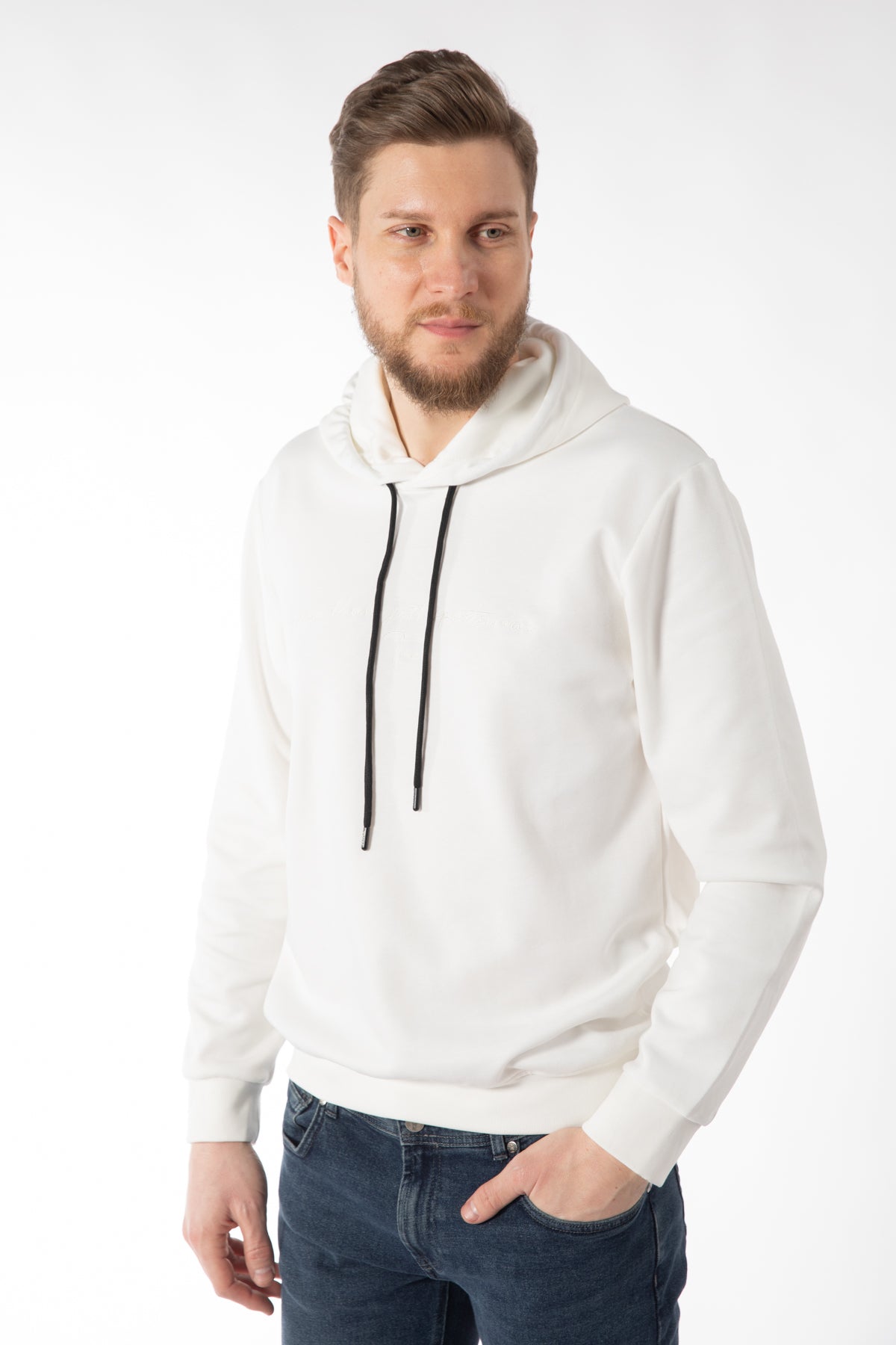 HANORAC SLIM FIT TWN - Ecru