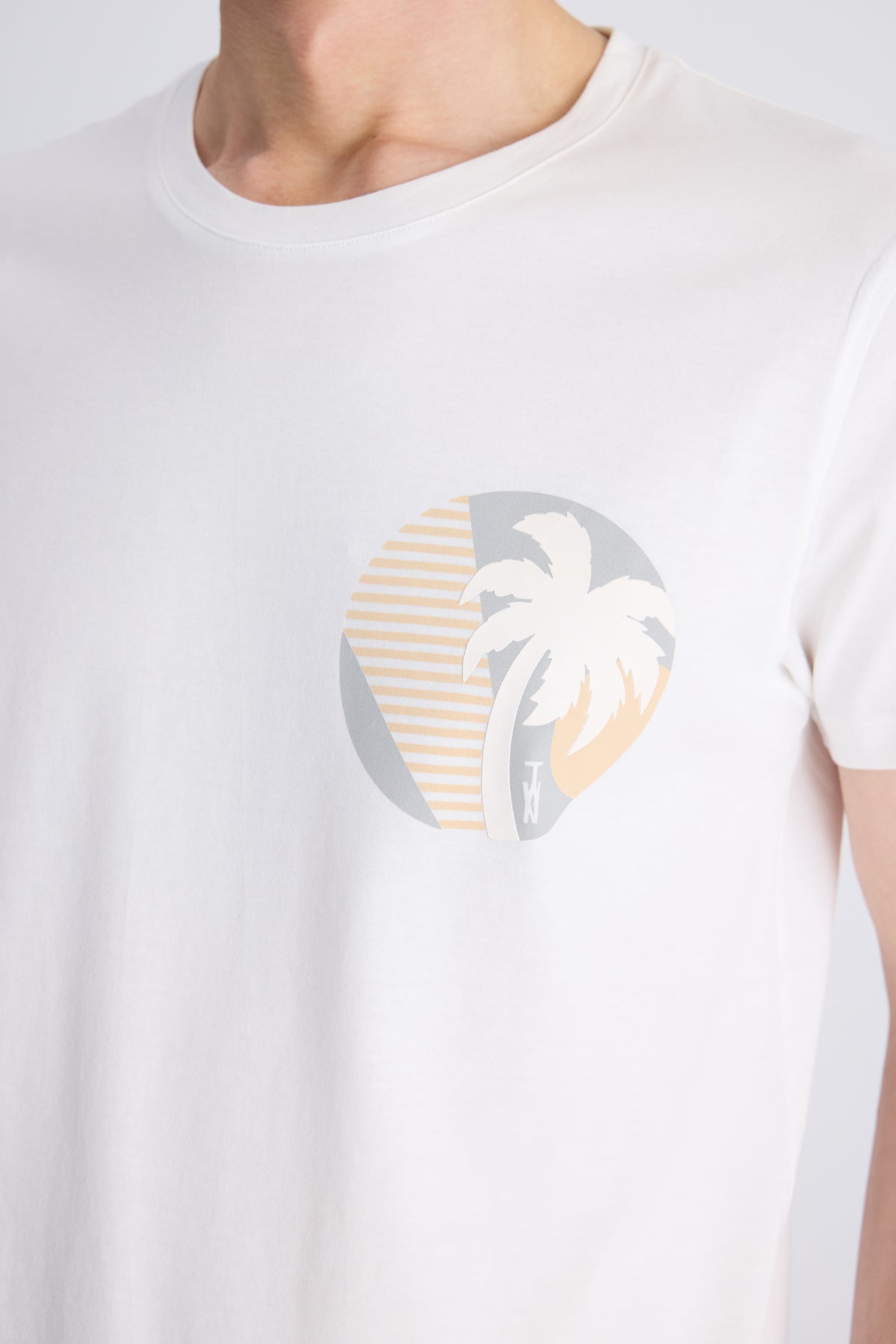 TRICOU SLIM FIT TWN - Ecru