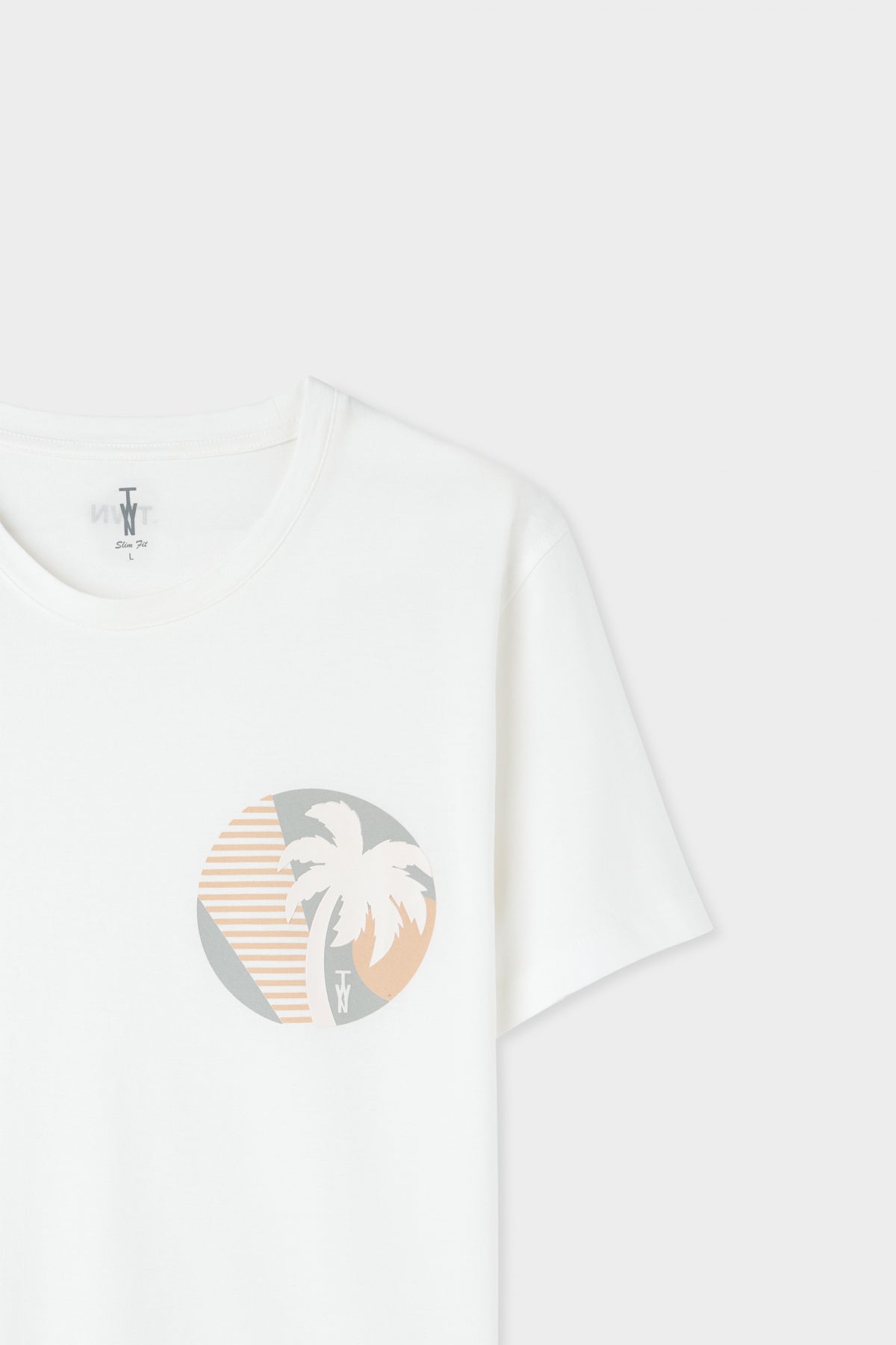 TRICOU SLIM FIT TWN - Ecru