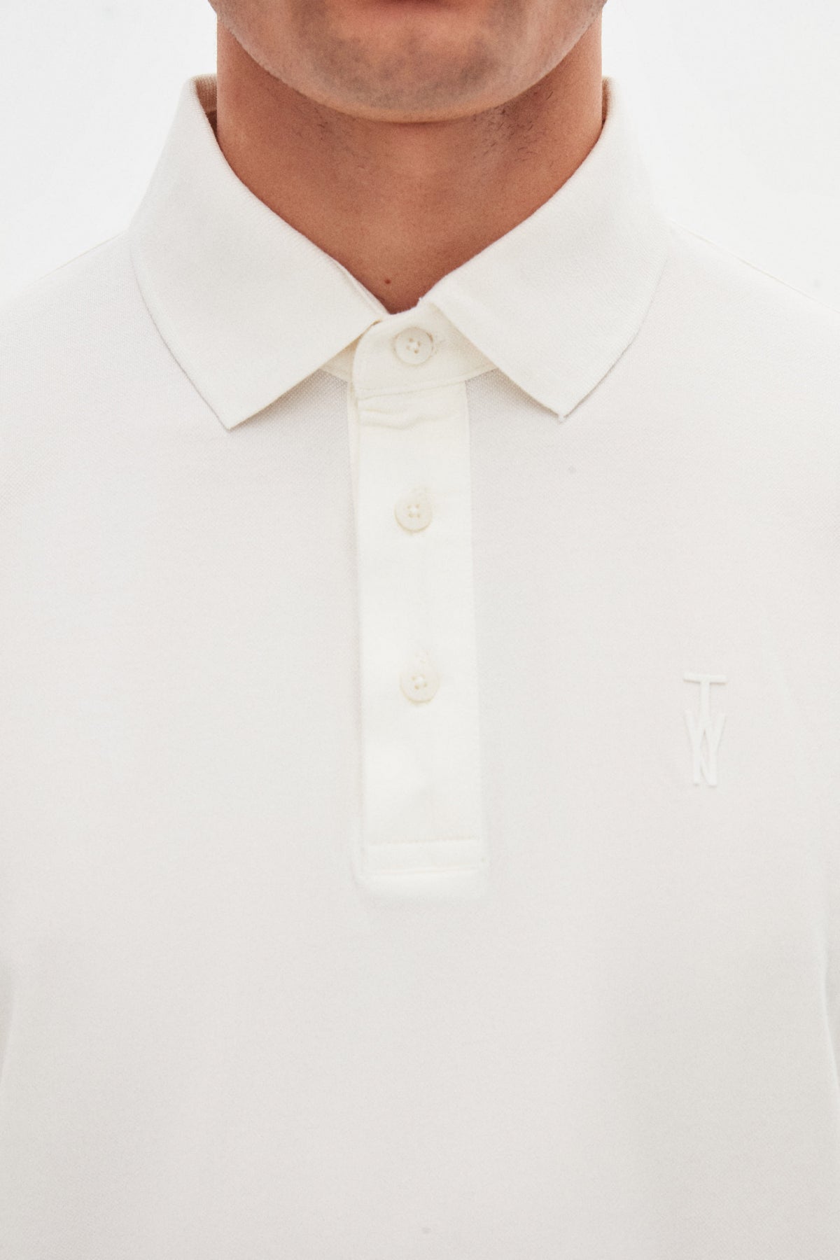 TRICOU SLIM FIT TWN - Ecru