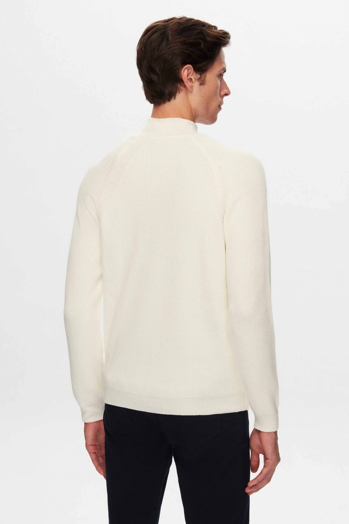 PULOVER SLIM FIT TWN - Ecru