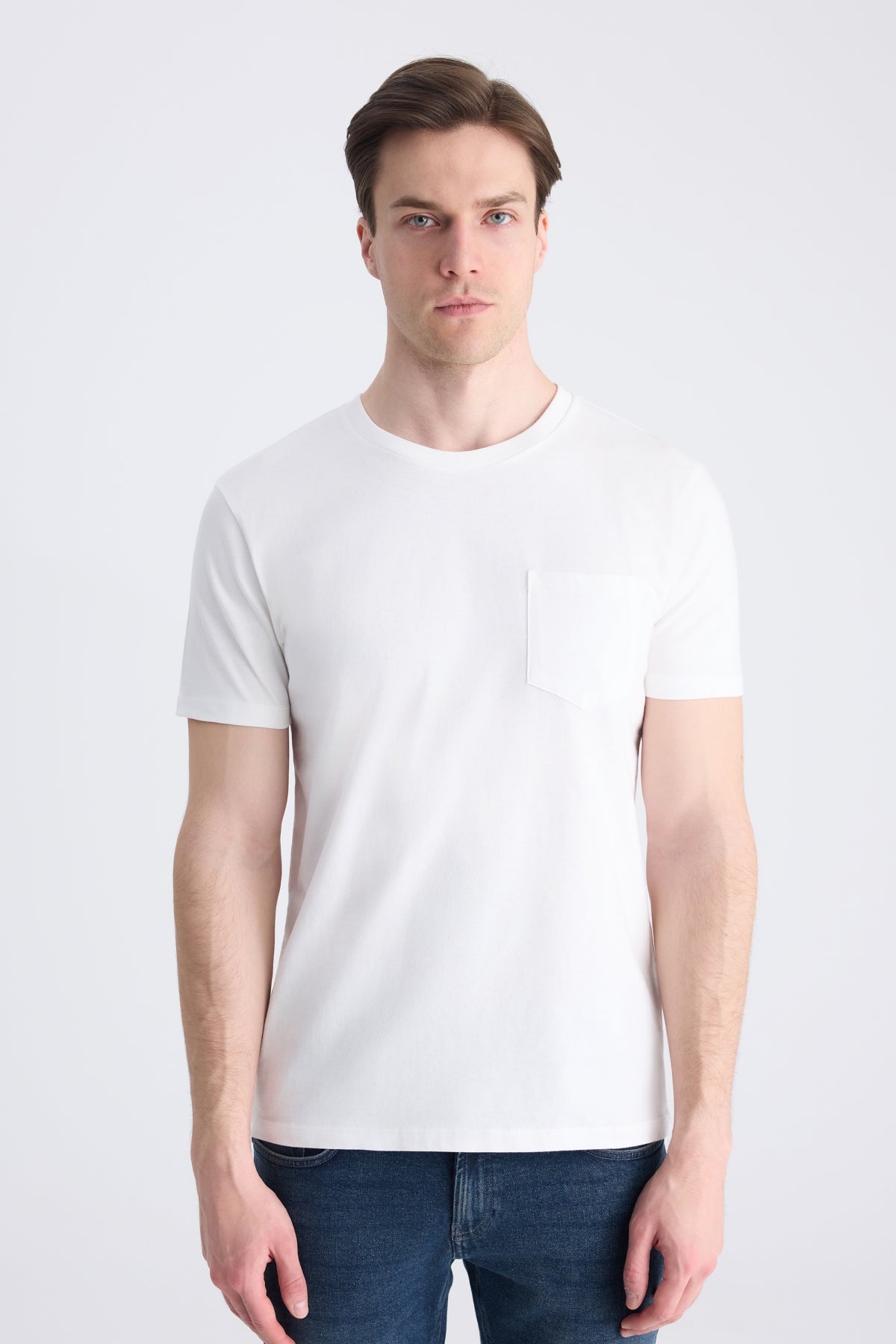 TRICOU SLIM FIT TWN - Ecru