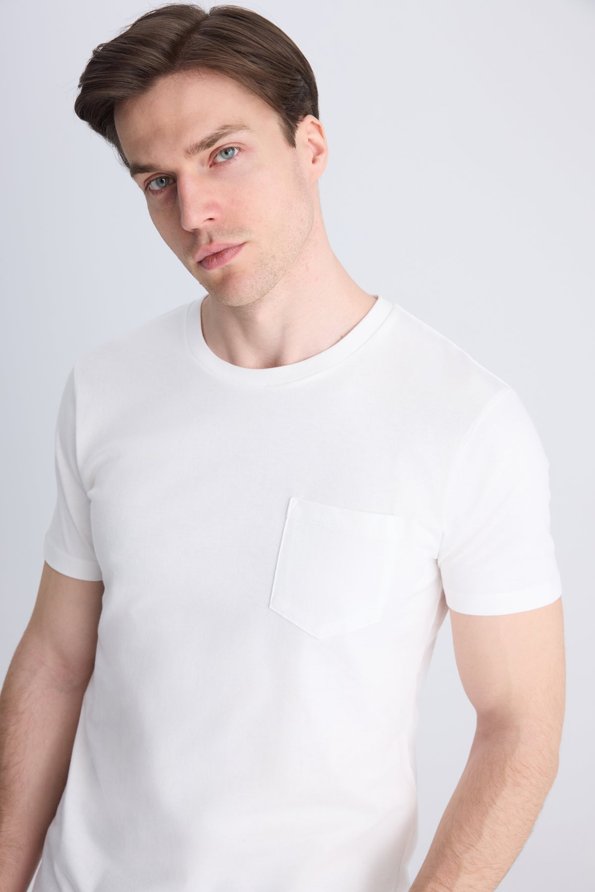 TRICOU SLIM FIT TWN - Ecru