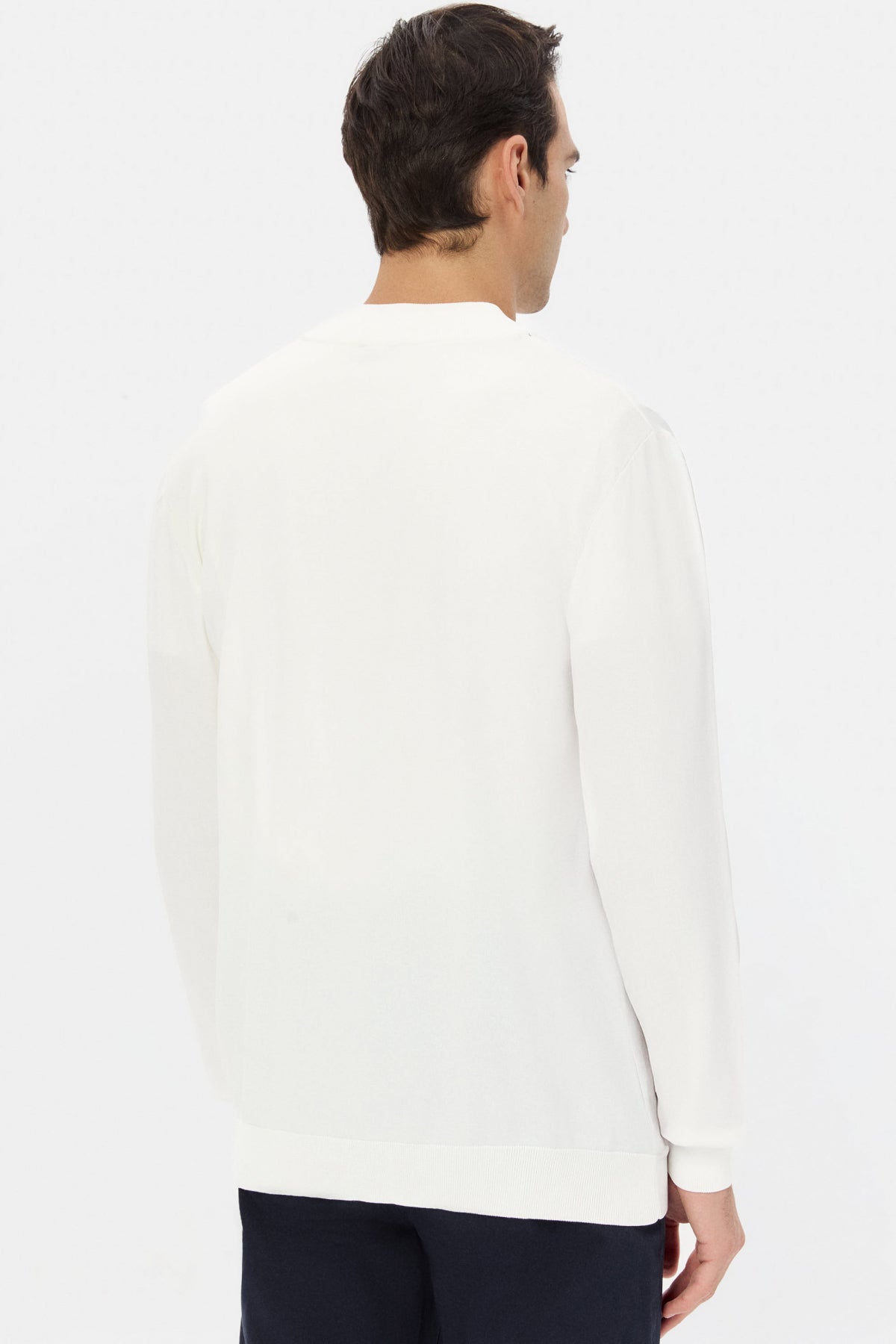 PULOVER SLIM FIT TWN - Ecru